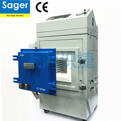High temperature experiments or small production argon atmosphere furnace 1700 degree, vacuum muffle furnace for inert gas temperature 1000-1800 degree